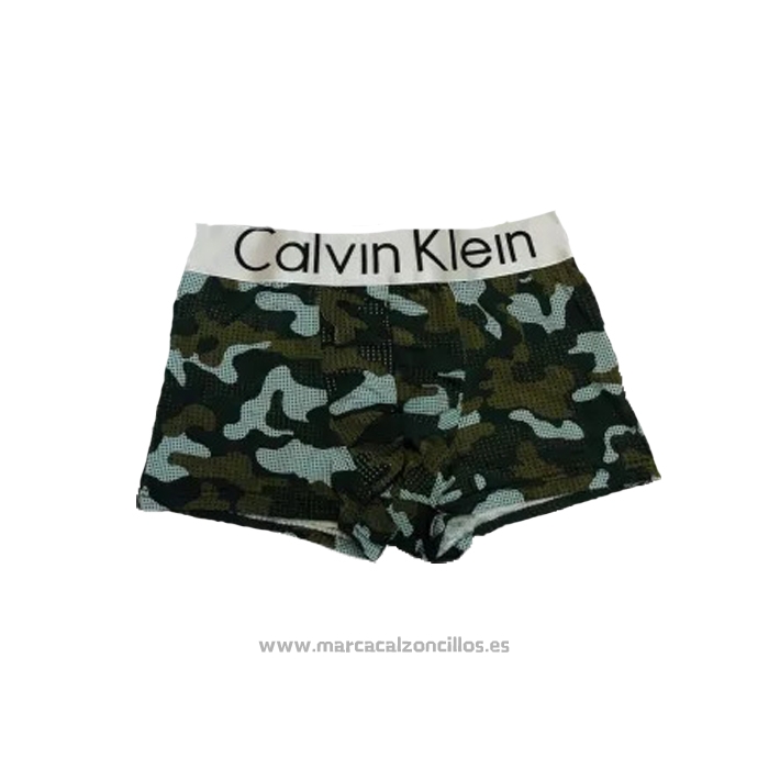 Boxer Calvin Klein Hombre Camuflaje Verde